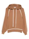 Twinset Contrast-trim Sweater In Brown