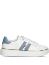 Twinset Contrasting-stripes Platform Sneakers In White