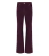 Twinset Corduroy Purple Pants In Purple