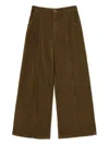 Twinset Corduroy Trousers In Brown