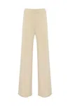 TWINSET COTTON BLEND SHAVED TROUSERS