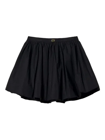 Twinset Cotton-blend Skirt In Black