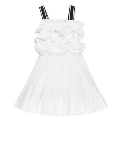 Twinset Kids' Cotton Dress In White