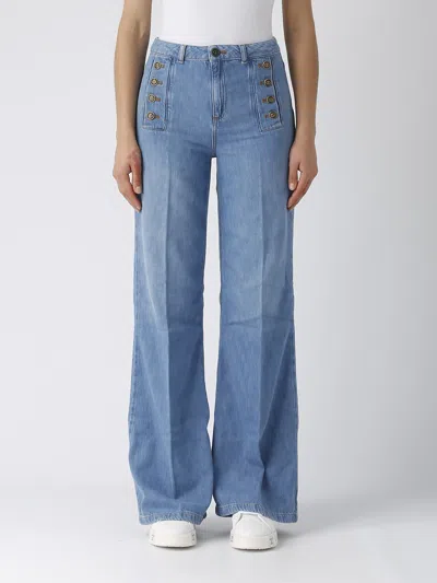 Twinset Cotton Jeans In Denim Medio