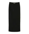 Twinset Cotton Maxi Skirt In Black