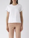Shop Twinset Cotton T-shirt In Bianco