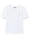 Twinset Cotton T-shirt In White With Logo In White