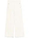 Twinset Cotton Track Trousers In Neutrals