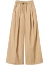 Twinset Cotton Trousers In Neutrals