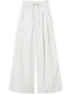 Twinset Cotton Trousers In White