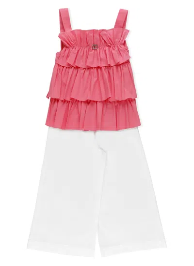 Twinset Kids' Cotton Two Piece Set In Pink