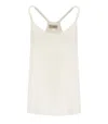 Twinset Satin Tank Top In Weiss