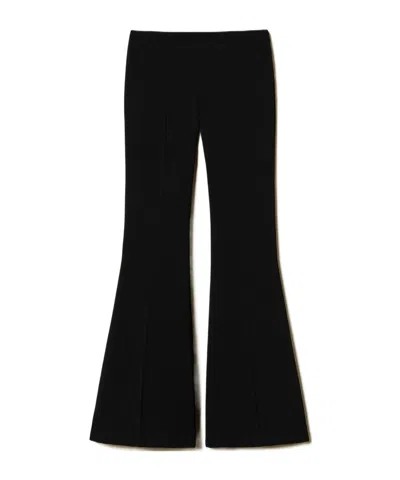 Twinset Creased Casual Pants In Black  