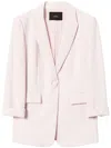 Twinset Crêpe Blazer In Pink