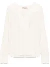 Twinset Linen Blouse In White