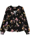Twinset Twin Set 'iris' Shirt In Black