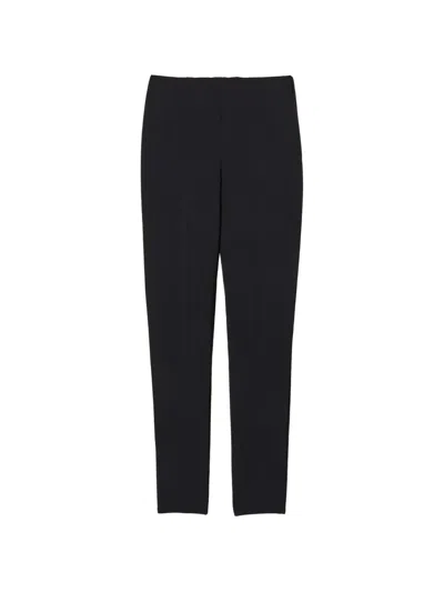 Twinset Crêpe Fitted Trousers In Black