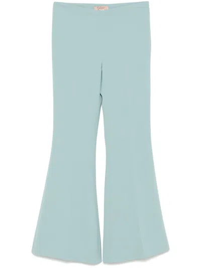 TWINSET CREPE FLARED TROUSERS