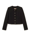 Twinset Button-front Long-sleeve Casual Jacket In Black