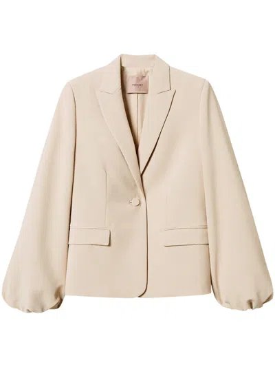 Twinset Crêpe Jacket In White