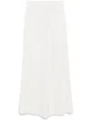 Twinset Crepe Palazzo Pants In Neutrals