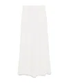 Twinset Crepe Palazzo Pants In White