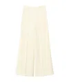 Twinset Crepe Palazzo Trousers In White