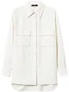 Twinset Crepe Shirt In White