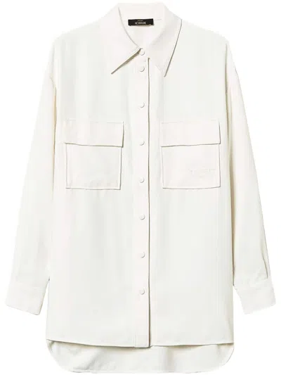 Twinset Crepe Shirt In White