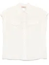 Twinset Crepe Shirt In White