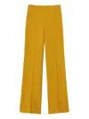 Twinset Crêpe Trousers In Gold