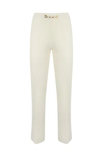 Twinset Cropped Pants In White
