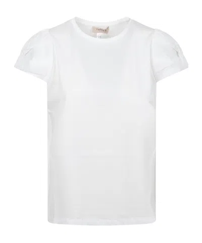 Twinset Crew Neck Casual T-shirt In White