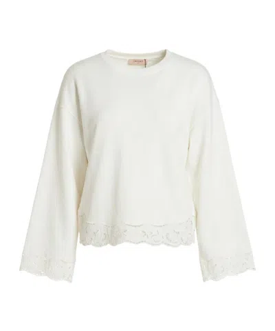 Twinset Crew Neck Knitwear In White