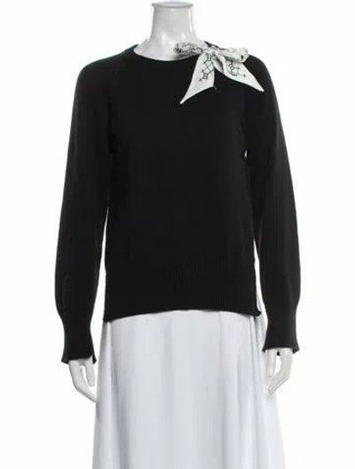 Pre-owned Twinset Crew Neck Sweater In Black