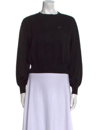 Pre-owned Twinset Crew Neck Sweater In Black