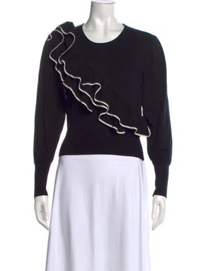 Pre-owned Twinset Crew Neck Sweater In Black