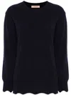 Twinset Crew-neck Sweater In Blue
