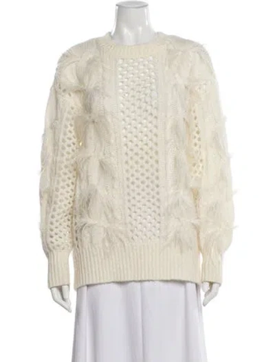 Pre-owned Twinset Crew Neck Sweater In Neutral