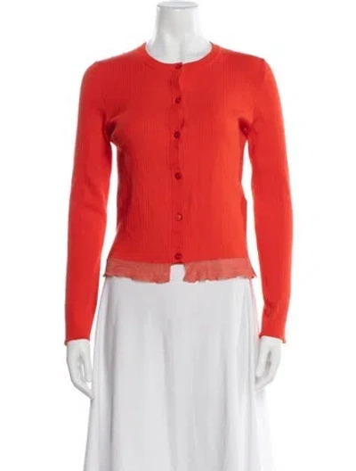 Pre-owned Twinset Crew Neck Sweater In Orange