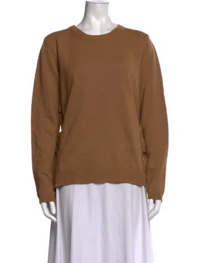 Pre-owned Twinset Crew Neck Sweater W/ Tags In Brown