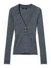 Twinset Ribbed-knit Top In Grey