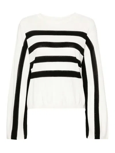 Twinset Striped Metallic-threading Jumper In Multi