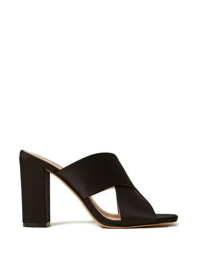 Twinset Criss-cross Heeled Sandals In Black