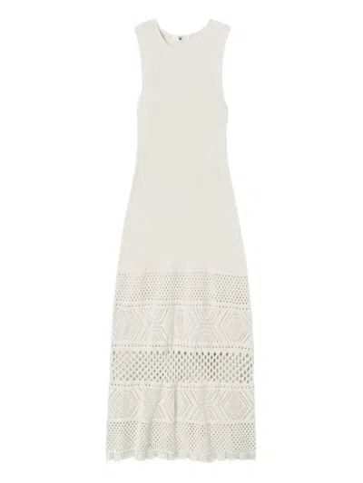 Twinset Crochet Dress In Neutrals