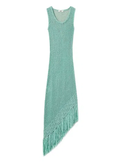 Twinset Crochet-knit Dress In Green