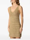 Twinset Dresses Golden In Gold