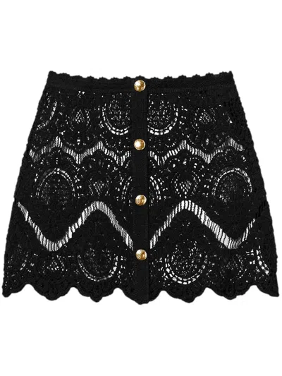 TWINSET CROCHET MINI SKIRT