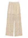 Twinset Crochet-pattern Wide-leg Trousers