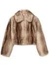 Twinset Twin-set Brown Polyester Giacca Jacket In Brown